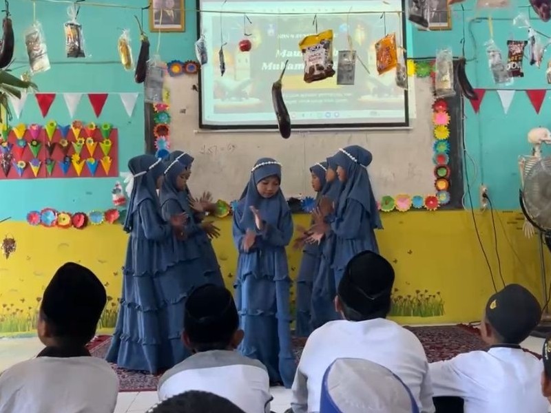PERINGATAN MAULID NABI MUHAMMAD SAW DI SDN 4 SUMBERWARU